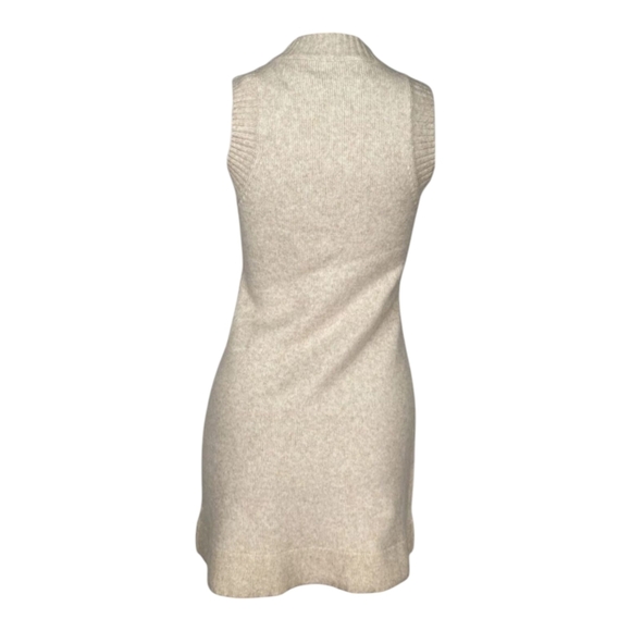 DH new York Rosa Knit Marled Wool-Blend Dress Size Small (4-6) Color Oat beige - Picture 3 of 12